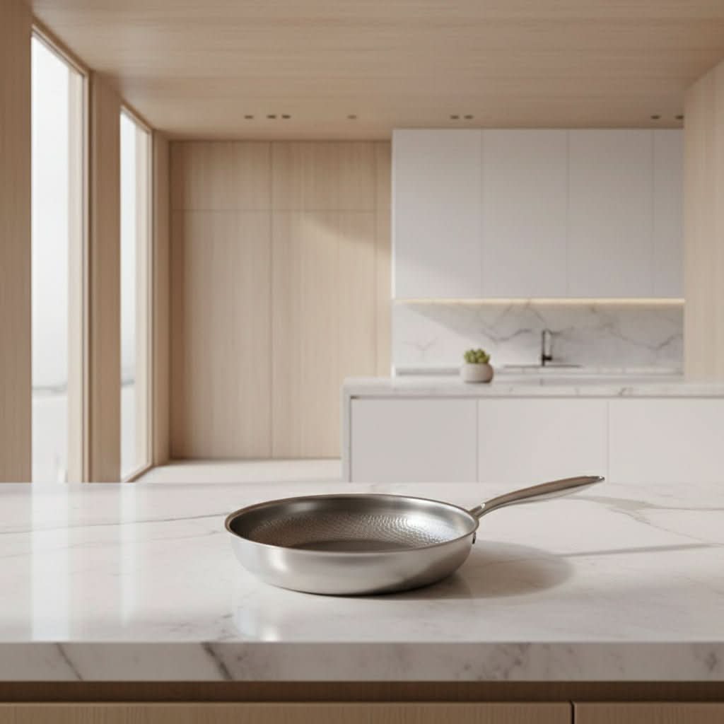TITANCOOK – Non-Stick Stainless Steel Frying Pan for All Cooktops