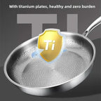 TITANCOOK – Non-Stick Stainless Steel Frying Pan for All Cooktops