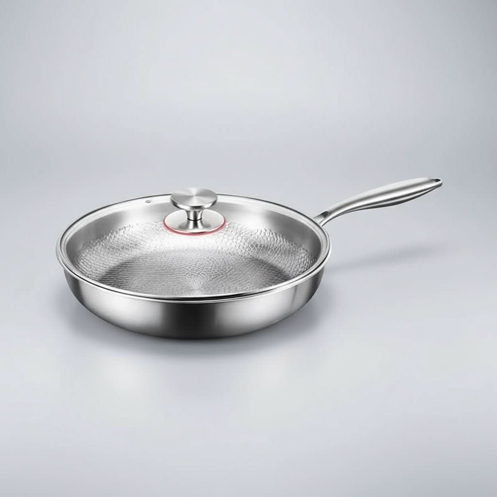 TITANCOOK – Non-Stick Stainless Steel Frying Pan for All Cooktops
