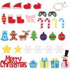Interactive Felt Christmas Tree | Wall Mount with LED Lights VexonGear