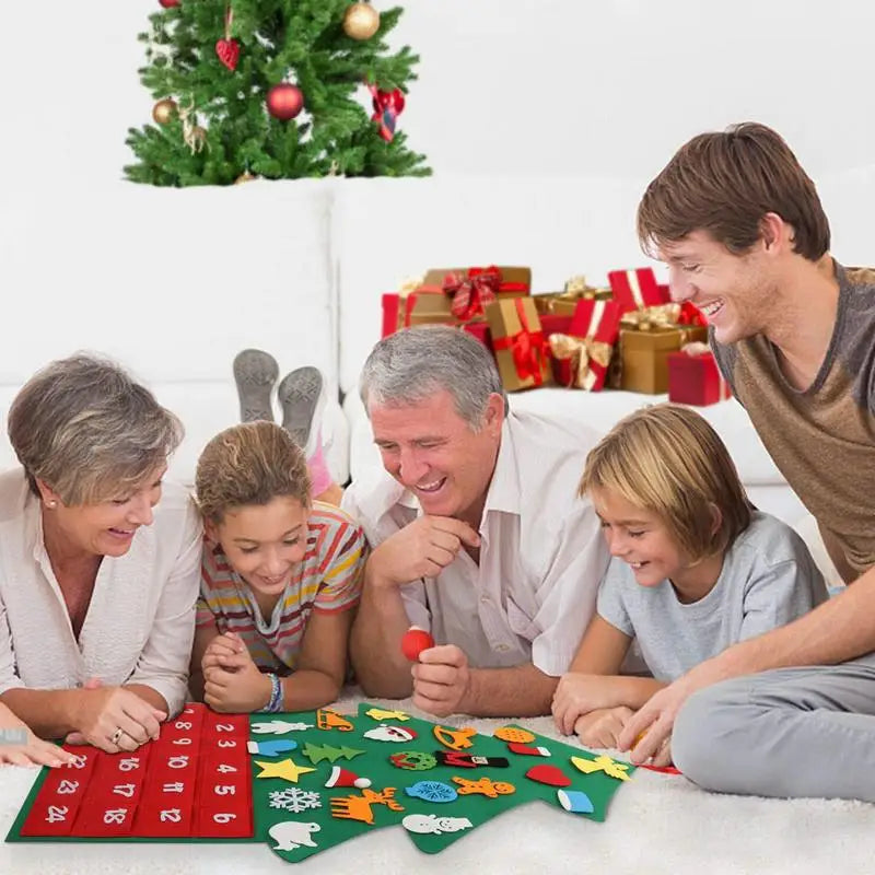 Christmas Advent Calendar | Felt Tree With 24 Pockets VexonGear