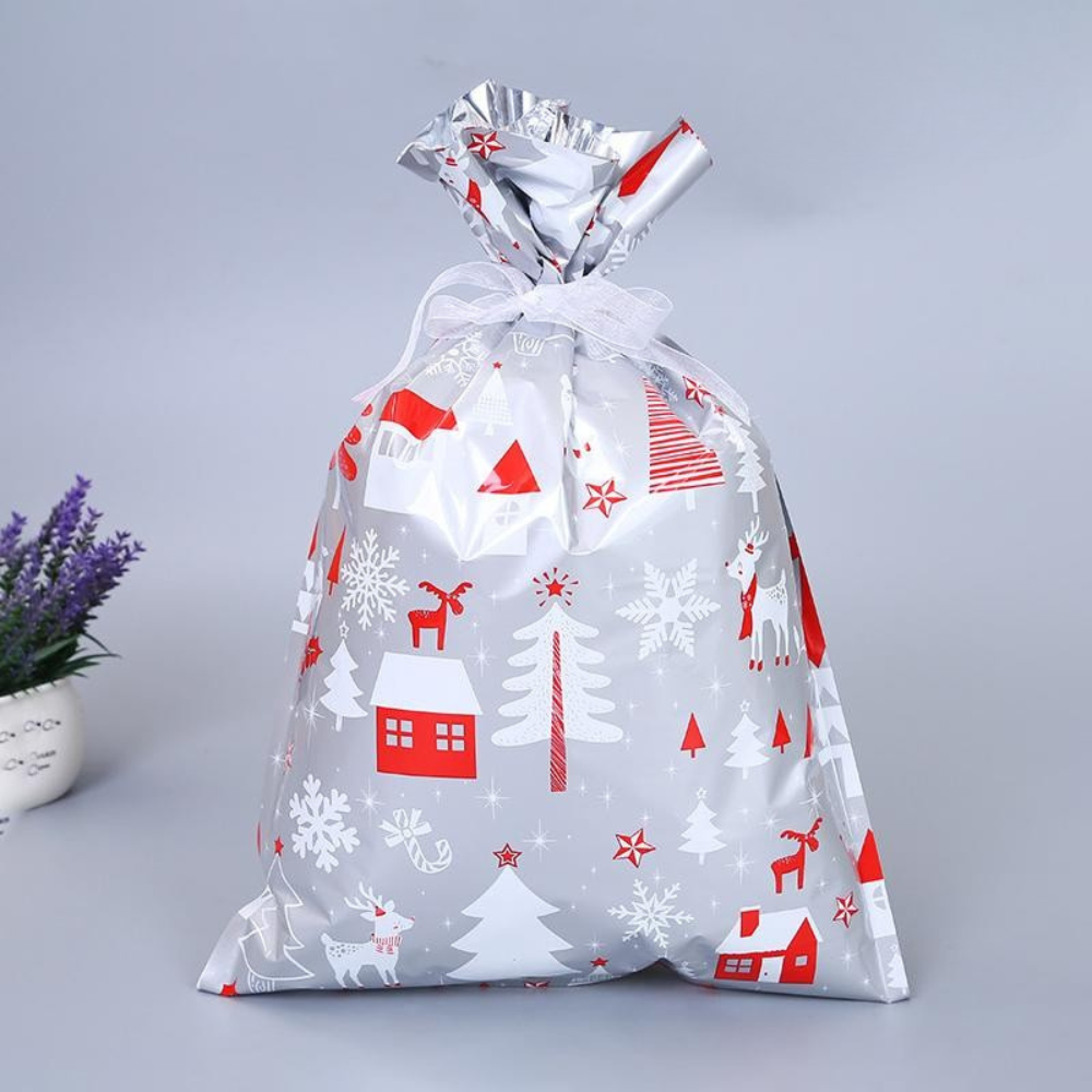 Christmas Gift Bags | Reusable Foil Holiday Wrapping Set VexonGear