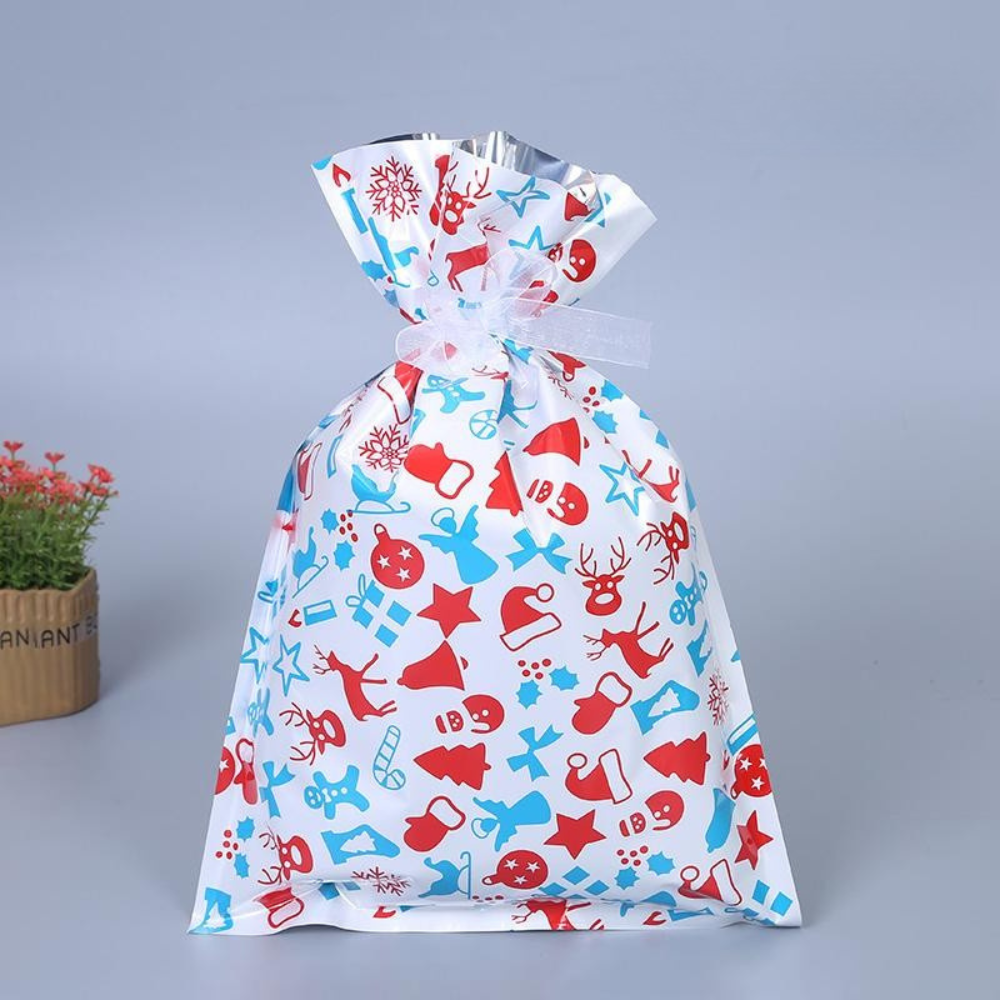 Christmas Gift Bags | Reusable Foil Holiday Wrapping Set VexonGear