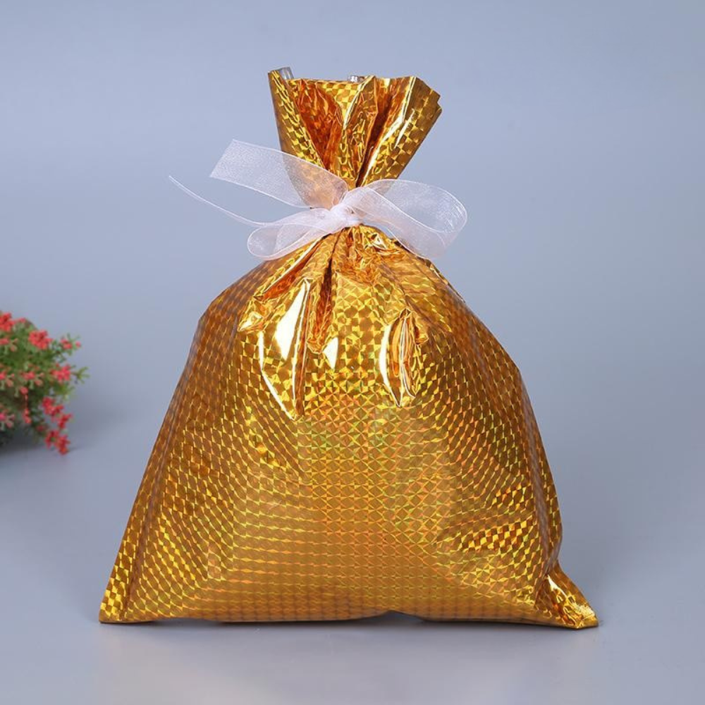Christmas Gift Bags | Reusable Foil Holiday Wrapping Set VexonGear