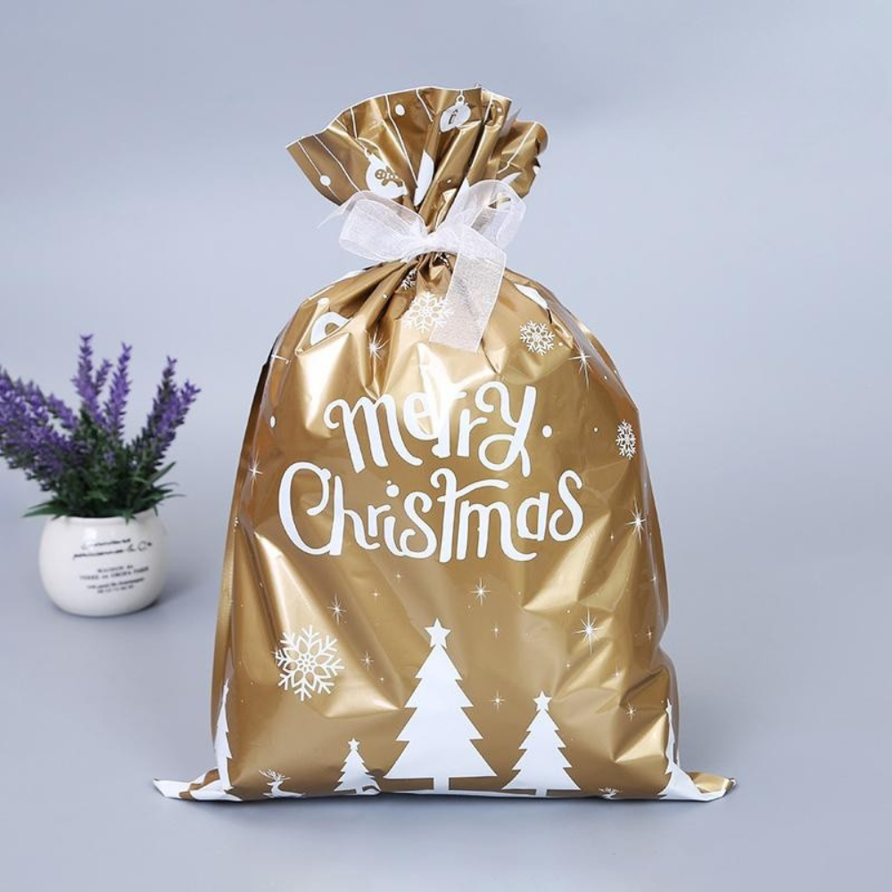 Christmas Gift Bags | Reusable Foil Holiday Wrapping Set VexonGear