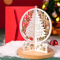 3D Pop-Up Christmas Card | Laser Cut Paper Tree Display VexonGear