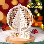3D Pop-Up Christmas Card | Laser Cut Paper Tree Display VexonGear
