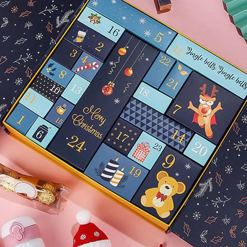 Christmas Advent Calendar | 24 Fillable Boxes with Festive Design VexonGear