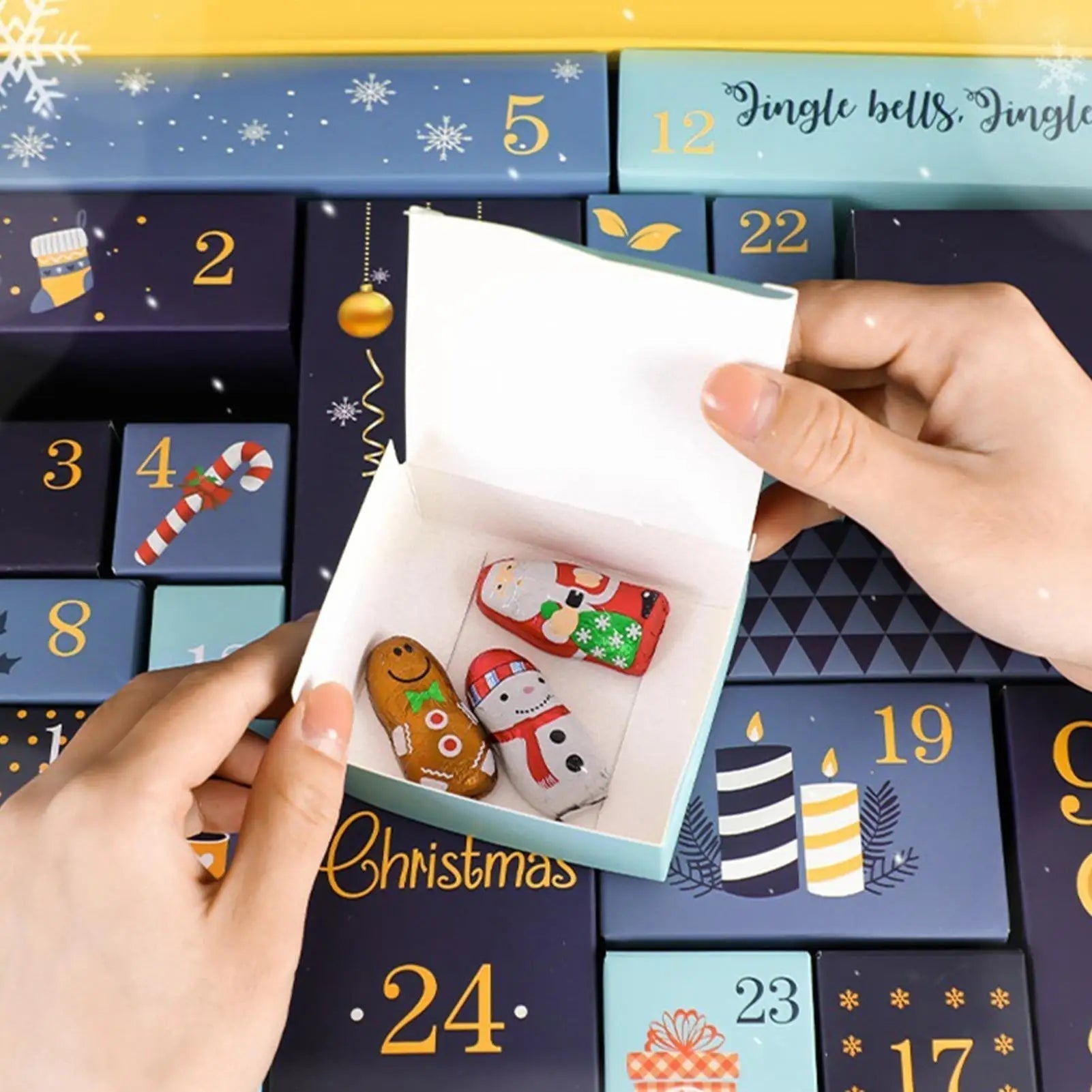Christmas Advent Calendar | 24 Fillable Boxes with Festive Design VexonGear