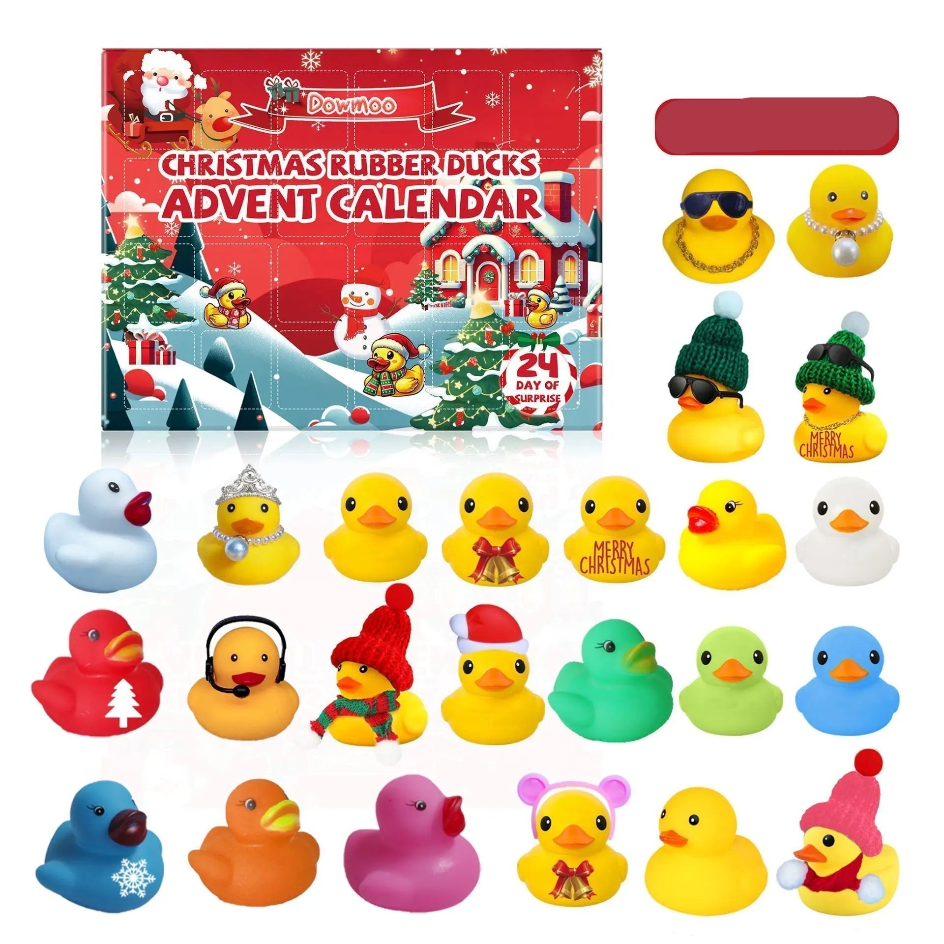 Christmas Rubber Duck Advent Calendar | 24 Holiday Themed Bath Toys VexonGear