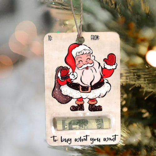 Christmas Money Holder Cards | Wooden Holiday Gift Tags VexonGear