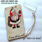 Christmas Money Holder Cards | Wooden Holiday Gift Tags VexonGear