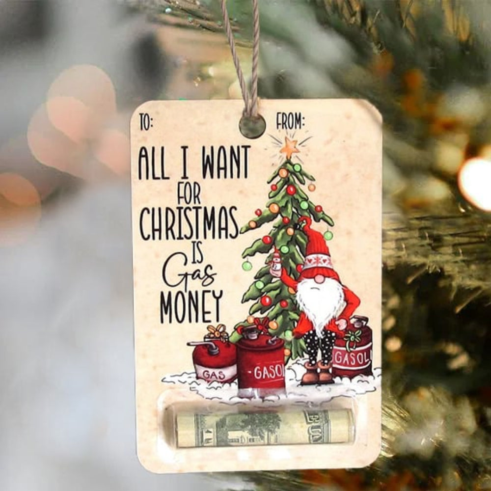 Christmas Money Holder Cards | Wooden Holiday Gift Tags VexonGear