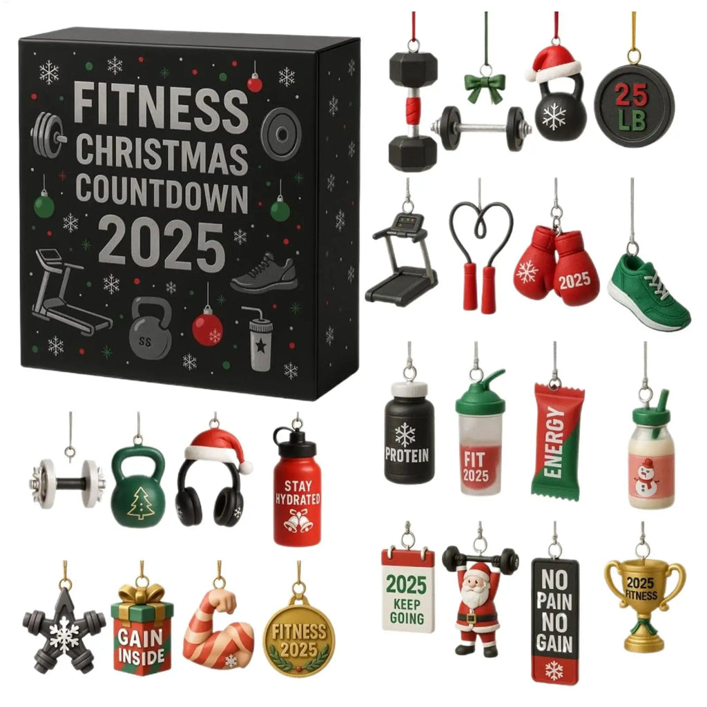 Fitness Christmas Advent Calendar | 24-Day Workout Motivation Countdown VexonGear