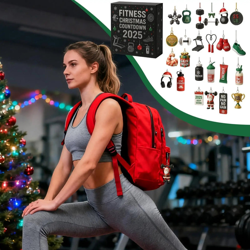 Fitness Christmas Advent Calendar | 24-Day Workout Countdown Ornaments VexonGear