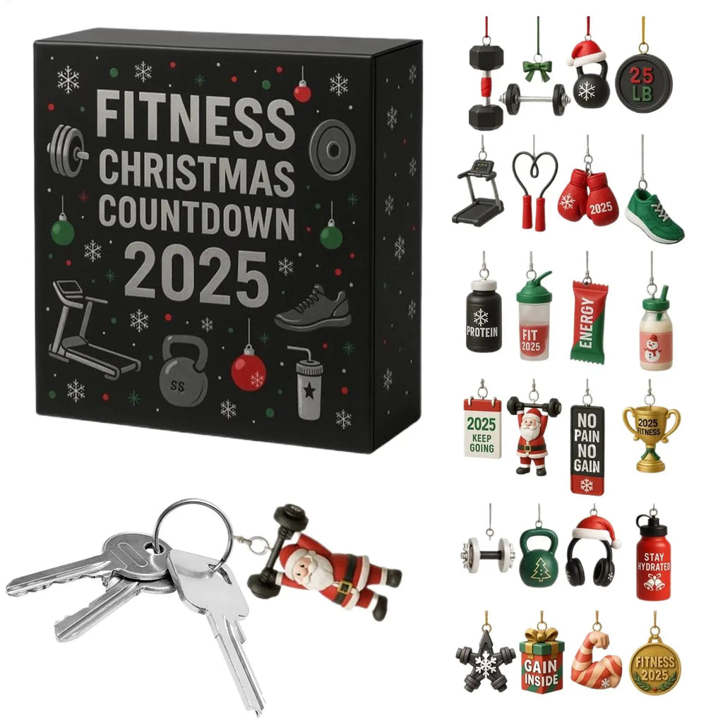 Fitness Christmas Advent Calendar | 24-Day Workout Motivation Countdown VexonGear