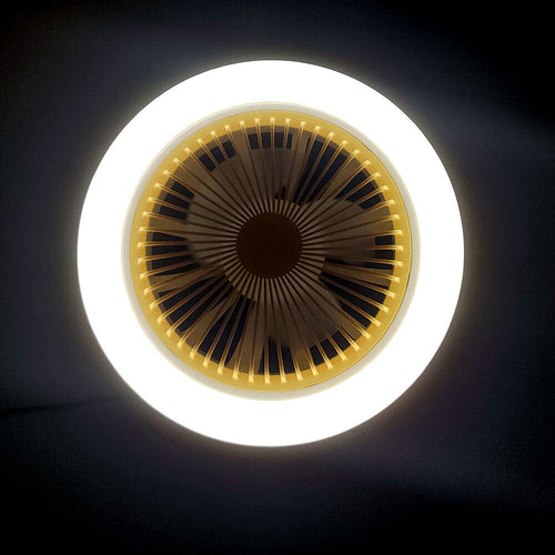 Ceiling Fan Light Flush Mount LED Dimmable Remote Control E27 VexonGear