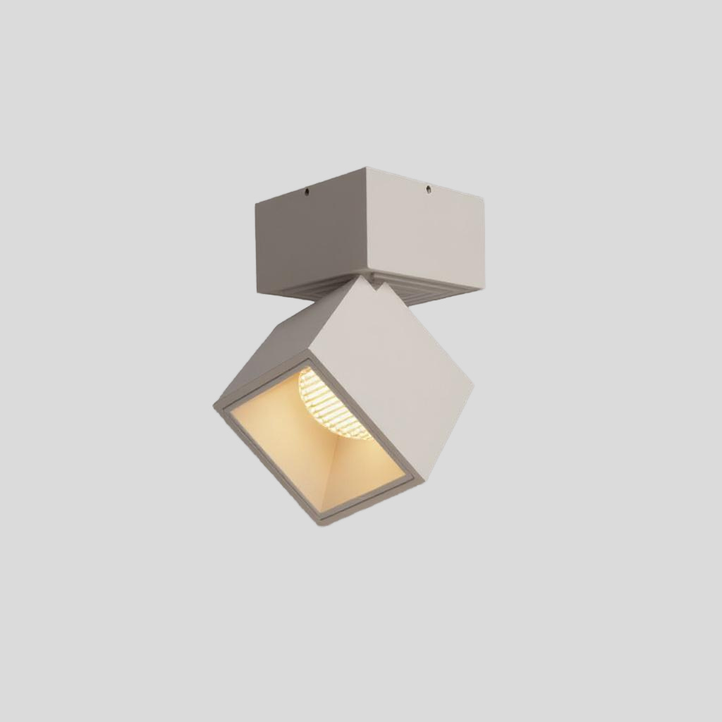 Adjustable Cube LED Ceiling Light, Semi-Flush Mount, Dimmable, Aluminum VexonGear