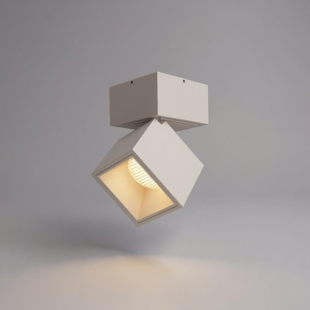 Adjustable Cube LED Ceiling Light, Semi-Flush Mount, Dimmable, Aluminum VexonGear