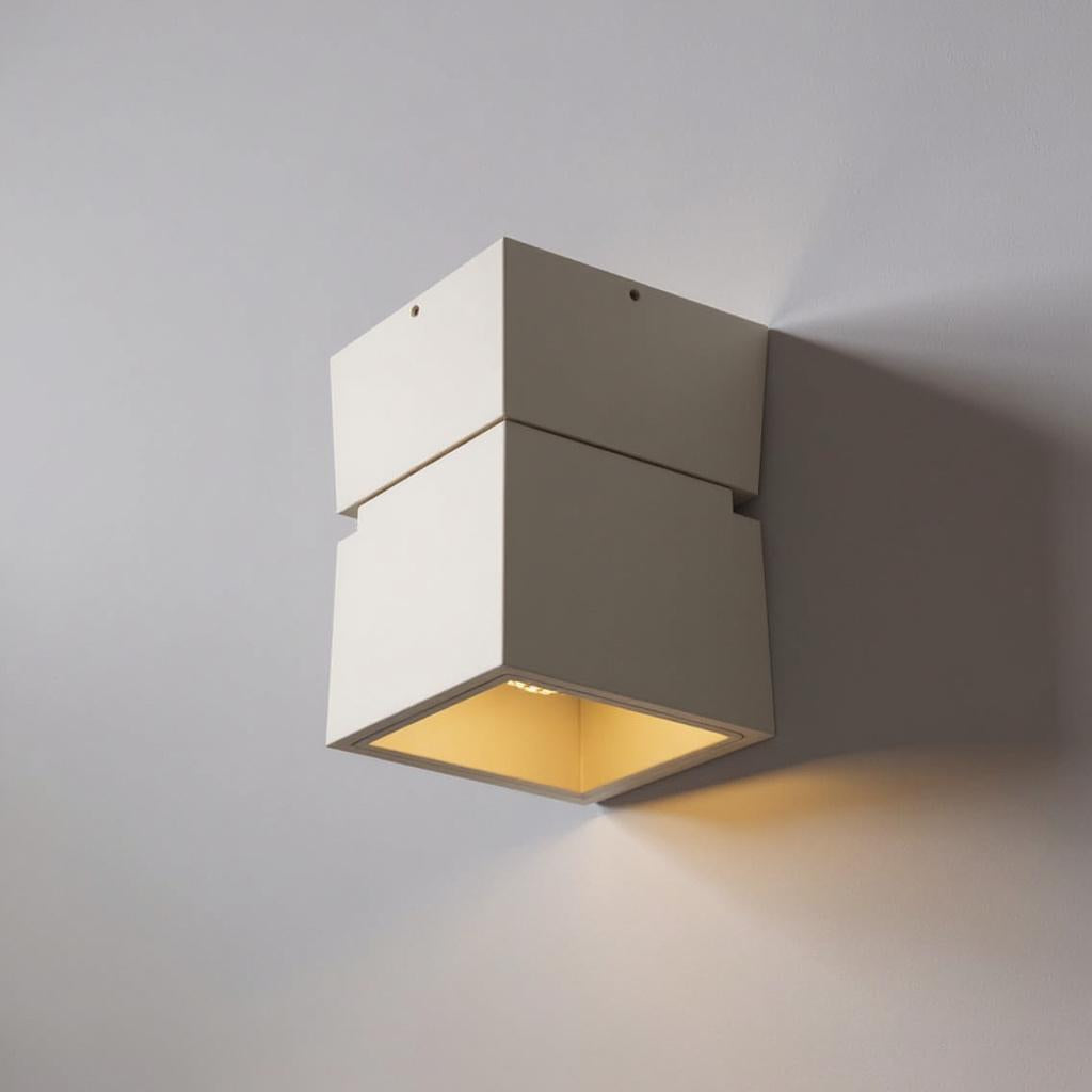 Adjustable Cube LED Ceiling Light, Semi-Flush Mount, Dimmable, Aluminum VexonGear