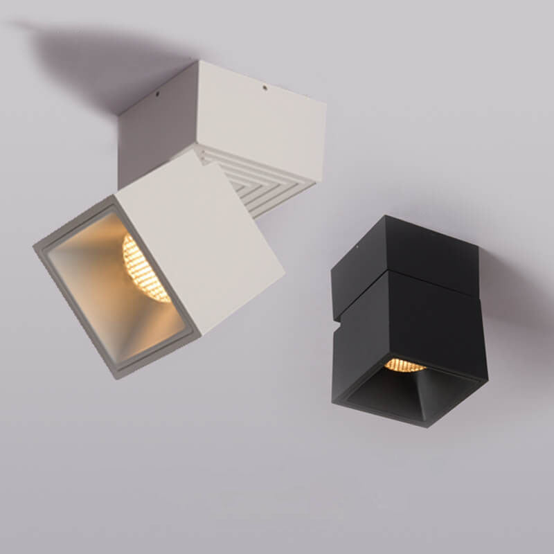 Adjustable Cube LED Ceiling Light, Semi-Flush Mount, Dimmable, Aluminum VexonGear