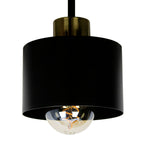 Ceiling Lamp 3 Light E27 Steel Frame Black and Gold Modern Industrial VexonGear