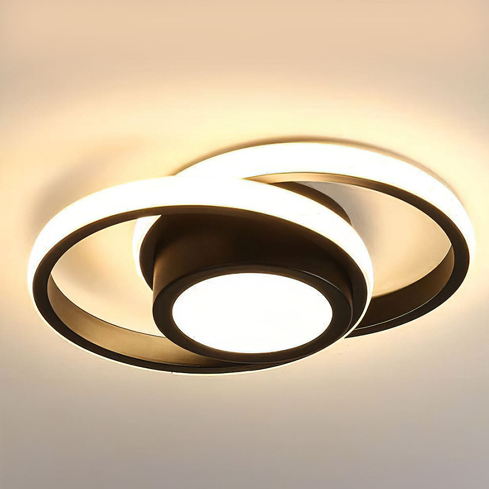 Flush Mount Ceiling Light, Ring Design, Integrated LED VexonGear