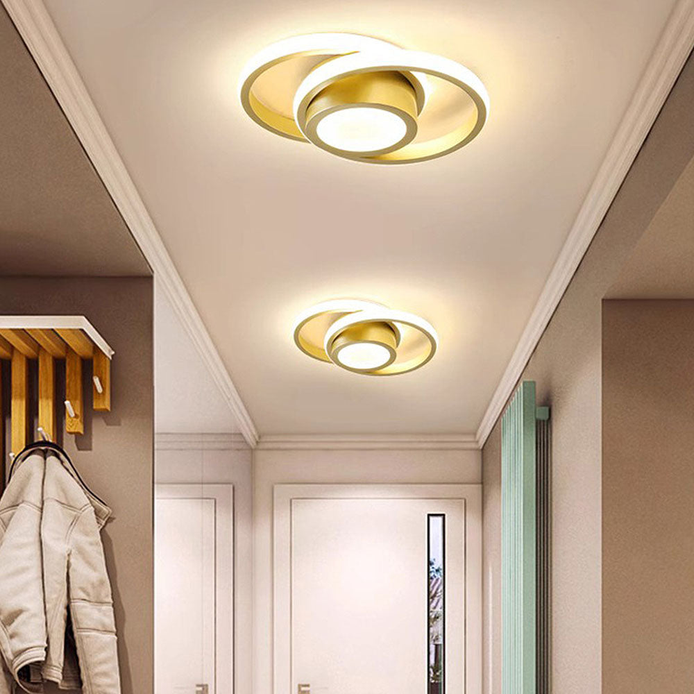 Flush Mount Ceiling Light, Ring Design, Integrated LED VexonGear