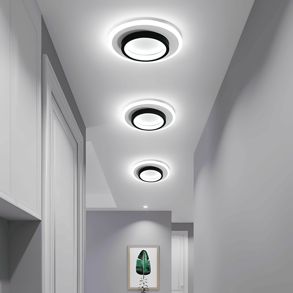 Ceiling Light Round Acrylic Built In LED Warm White Indoor Fixture VexonGear