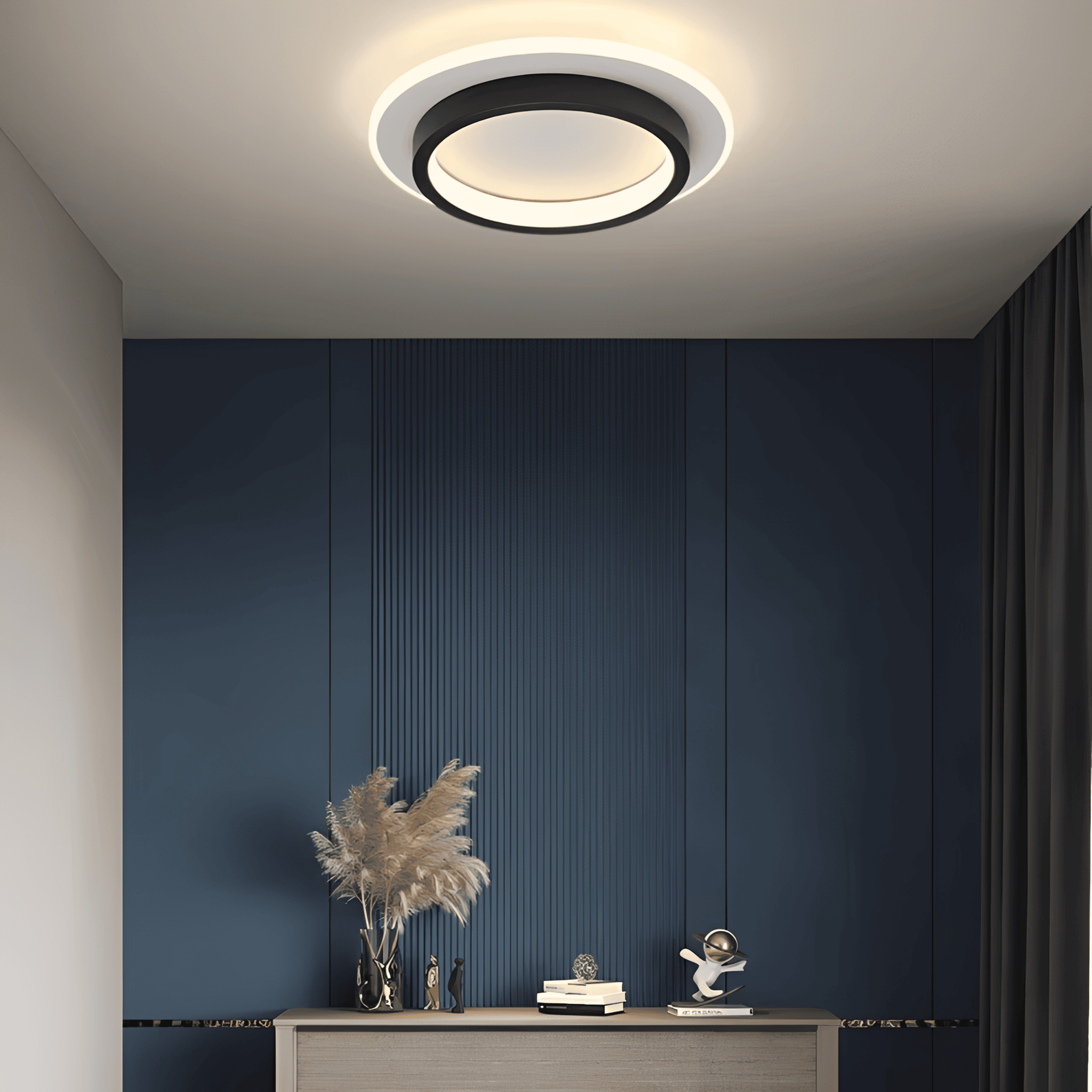 Ceiling Light Round Acrylic Built In LED Warm White Indoor Fixture VexonGear