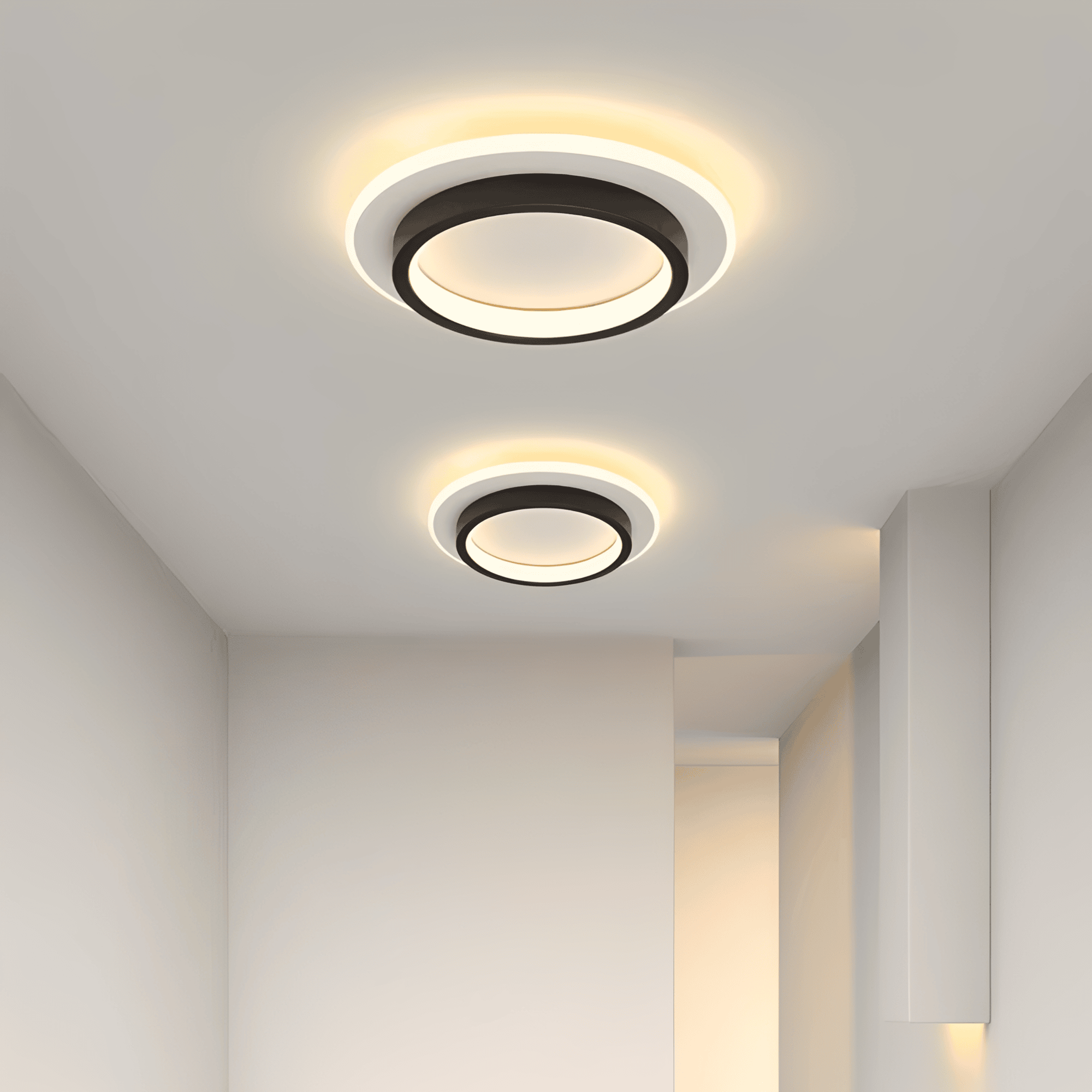 Ceiling Light Round Acrylic Built In LED Warm White Indoor Fixture VexonGear