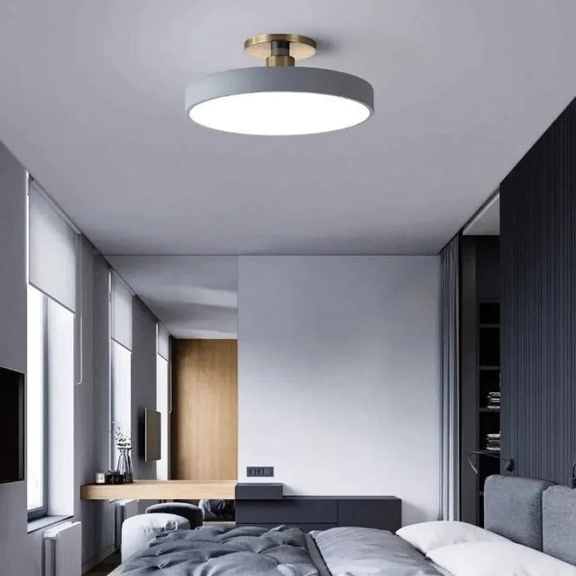 Flush Mount LED Ceiling Light Fixture – Warm White Circular Design for Elegant Illumination in Any Room VexonGear