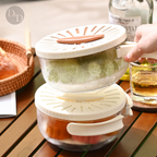 Food Storage Container Set | Ventilated Produce Keeper with Strainer VexonGear