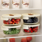 Food Storage Container Set | Stackable Produce Keeper with Rinse Function VexonGear