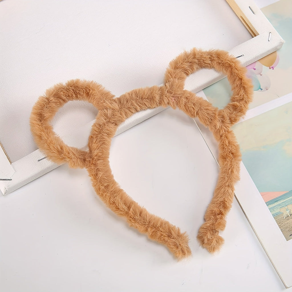 Chipmunk Costume Accessories Set | Plush Headbands & Round Glasses VexonGear