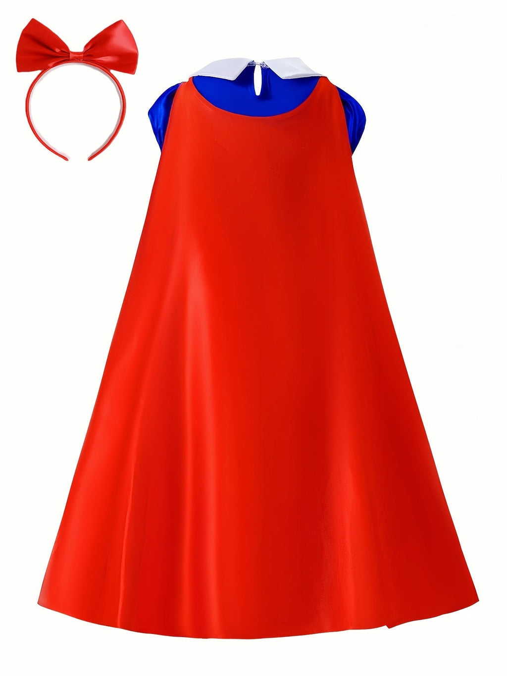 Princess Costume Dress | Royal Blue Tulle Ball Gown With Cape VexonGear