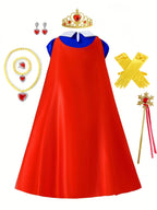 Princess Costume Dress | Royal Blue Tulle Ball Gown With Cape VexonGear