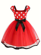 Girls Light Up Party Dress | Polka Dot Design With LED Skirt VexonGear