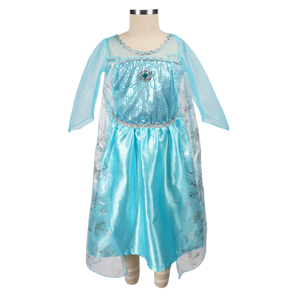 Girls Princess Dress | Sequined Satin Maxi Costume VexonGear