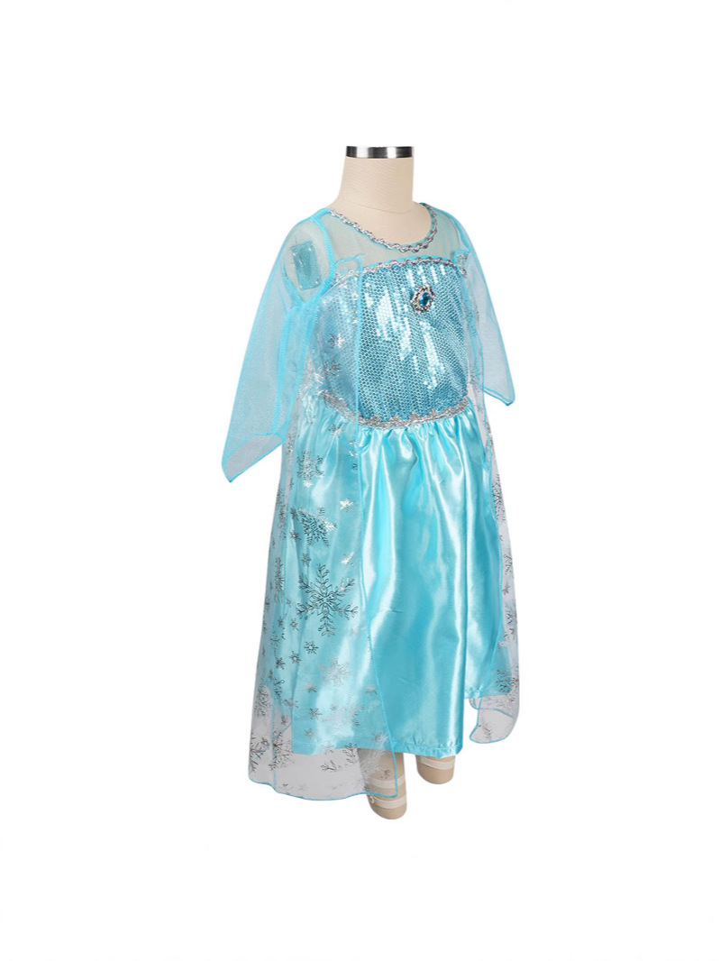Girls Princess Dress | Sequined Satin Maxi Costume VexonGear