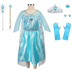 Girls Princess Dress | Sequined Satin Maxi Costume VexonGear