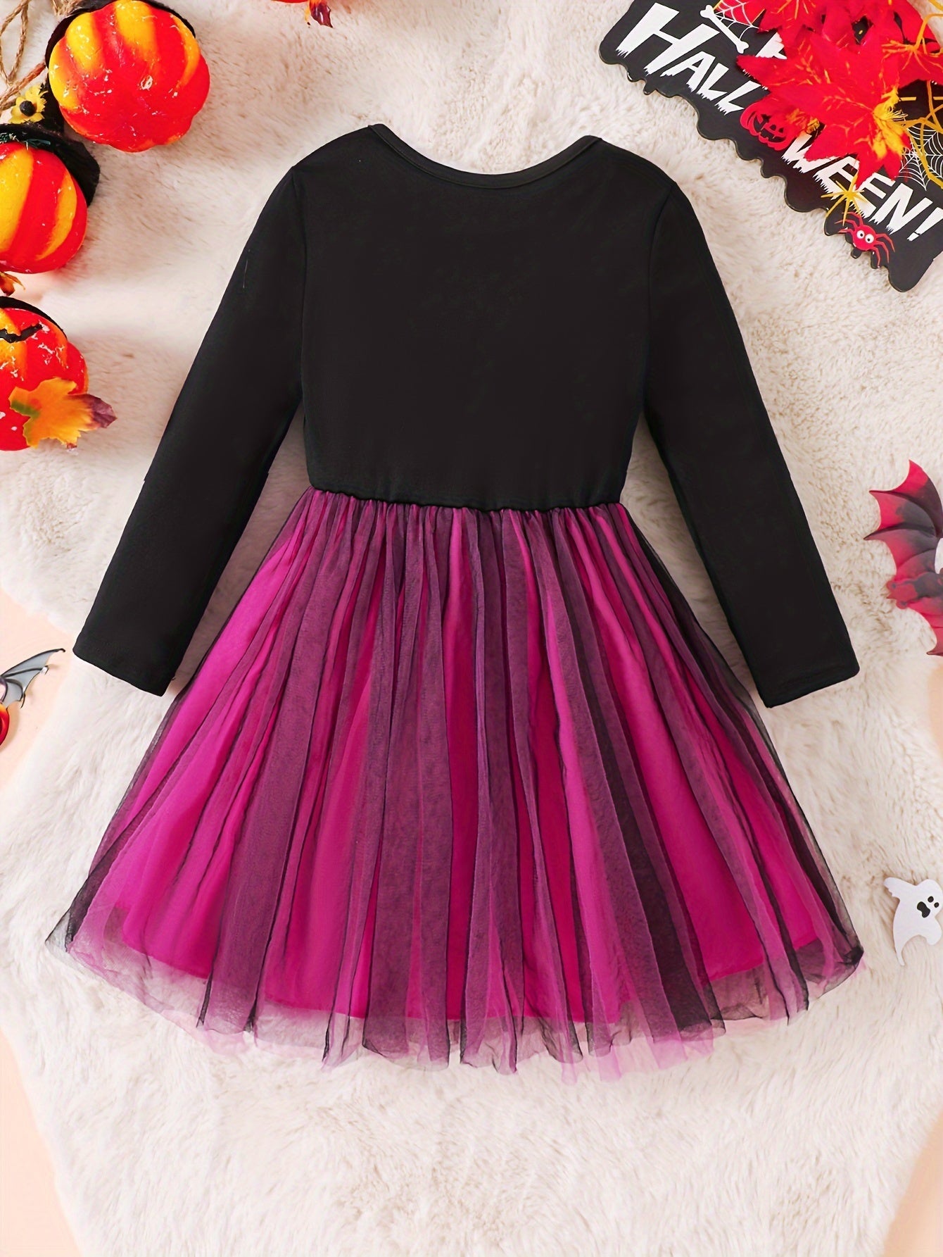 Halloween Skeleton Dress | Pink Tulle Party Costume VexonGear
