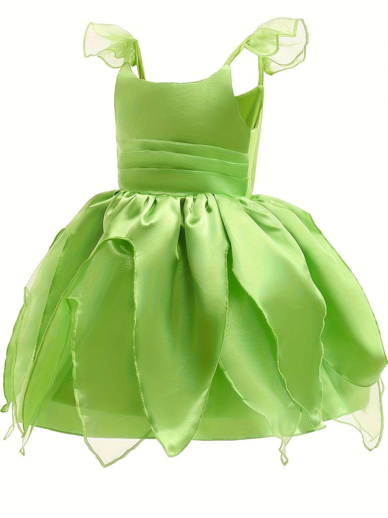 Girls Fairy Costume Dress | Petal Skirt Design With Flutter Sleeves VexonGear