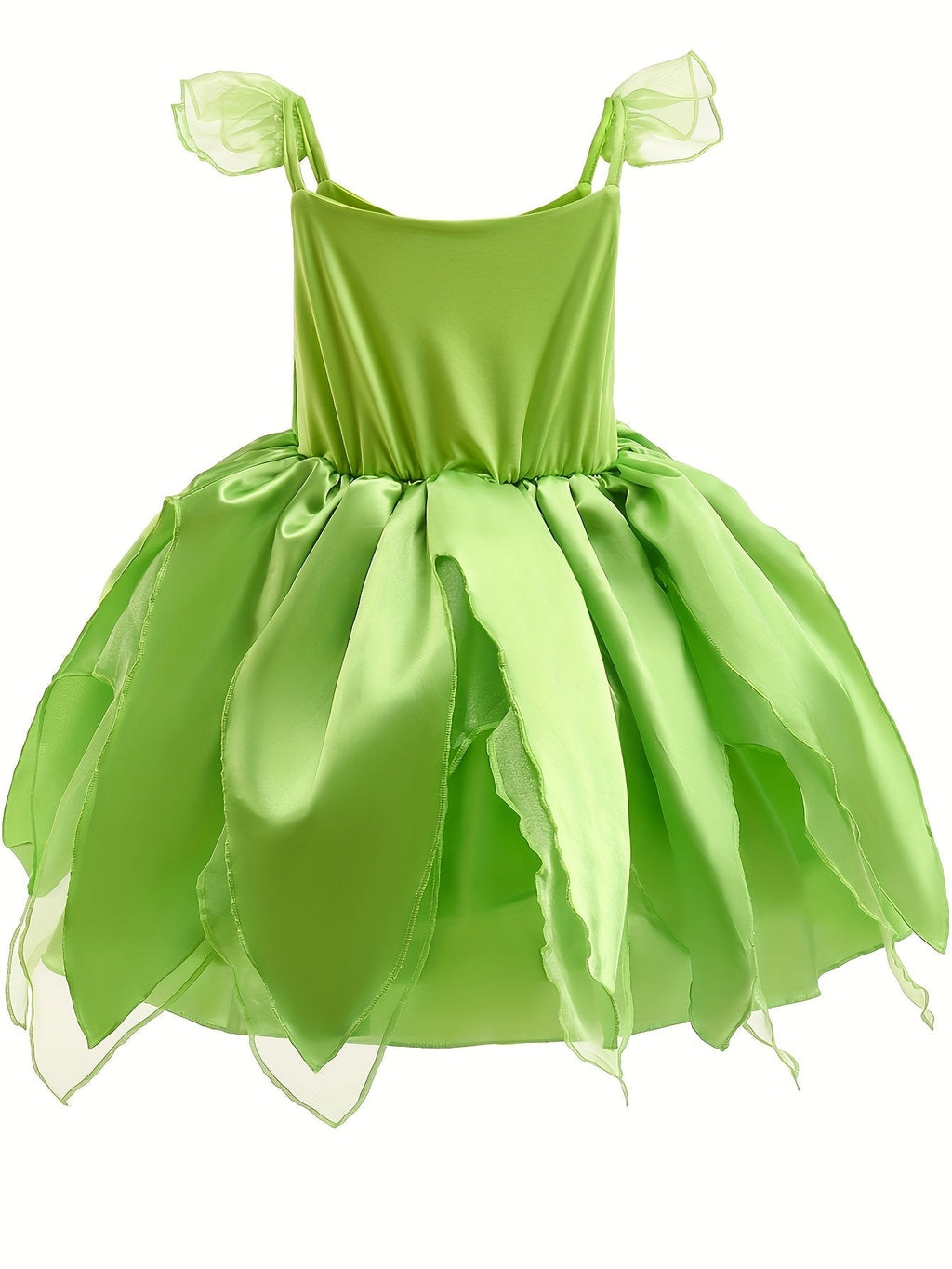 Girls Fairy Costume Dress | Petal Skirt Design With Flutter Sleeves VexonGear