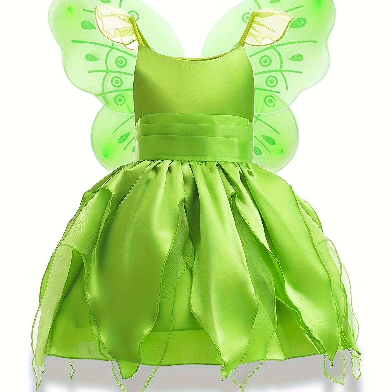 Girls Fairy Costume Dress | Petal Skirt Design With Flutter Sleeves VexonGear
