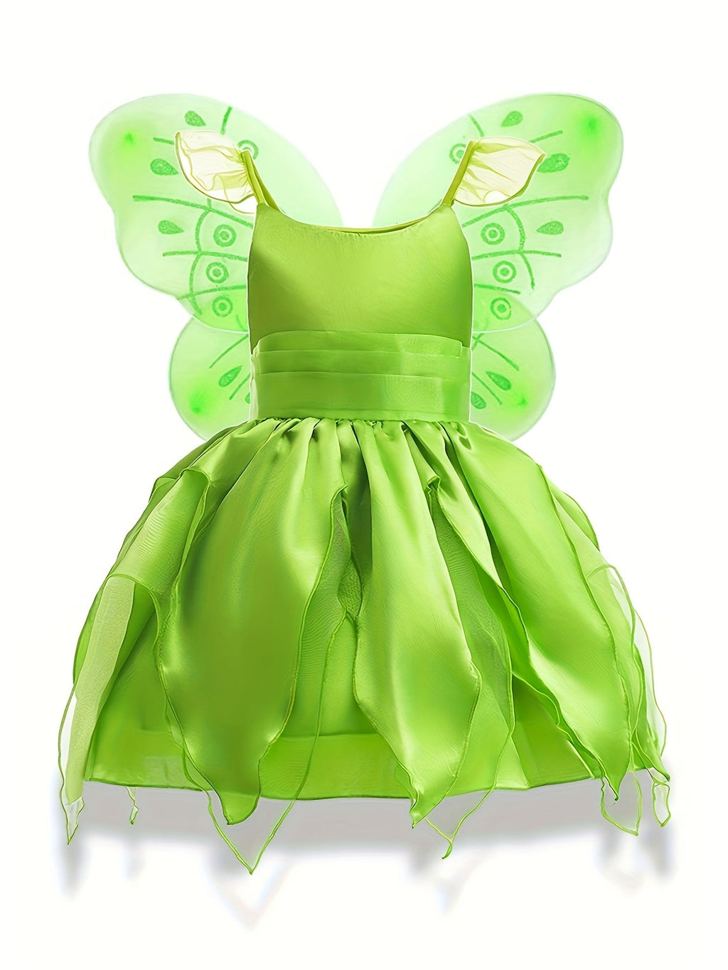 Girls Fairy Costume Dress | Petal Skirt Design With Flutter Sleeves VexonGear