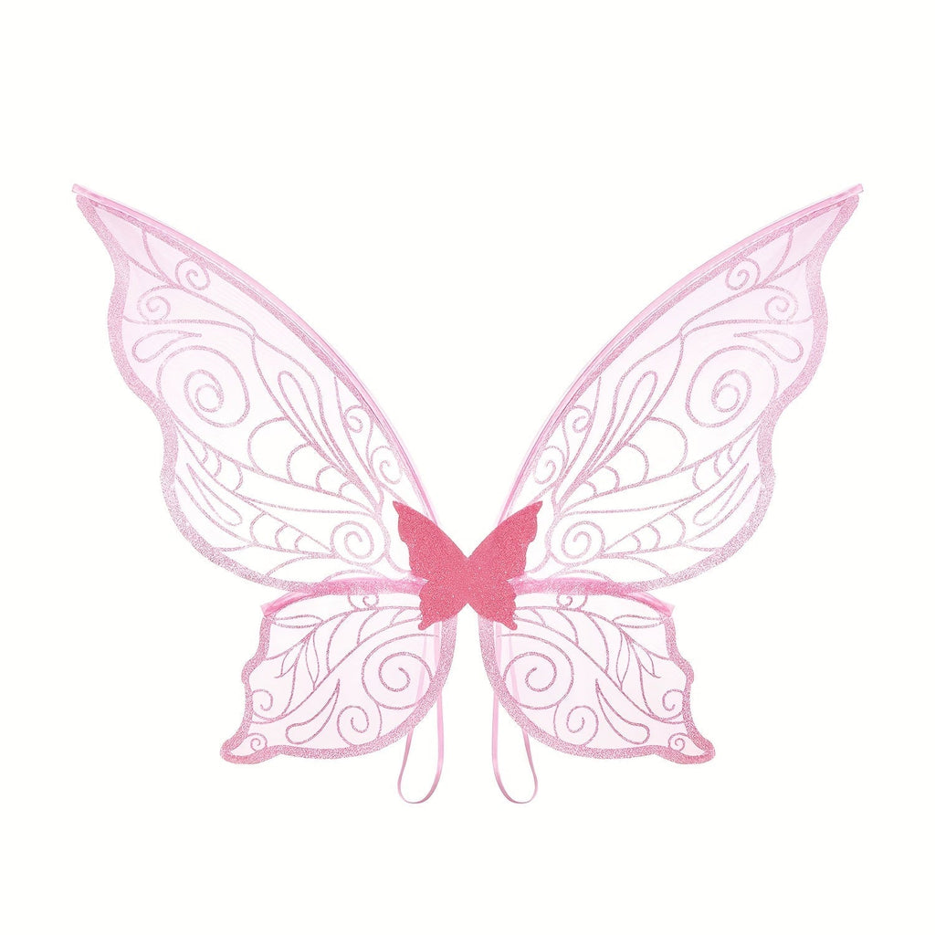 Fairy Wings Costume Accessory | Glitter Pink Butterfly Design VexonGear