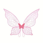 Fairy Wings Costume Accessory | Glitter Pink Butterfly Design VexonGear