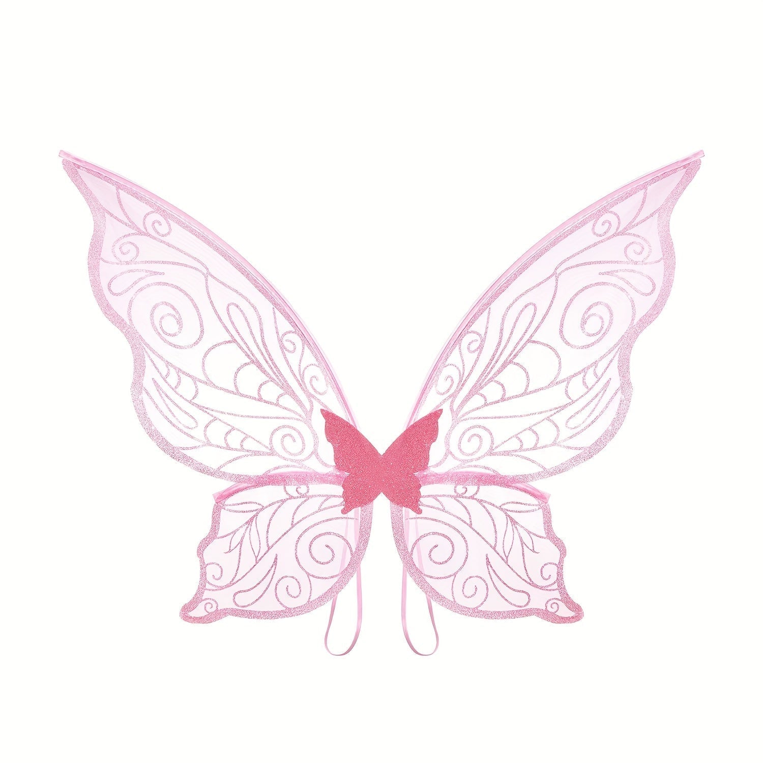 Fairy Wings Costume Accessory | Glitter Pink Butterfly Design VexonGear