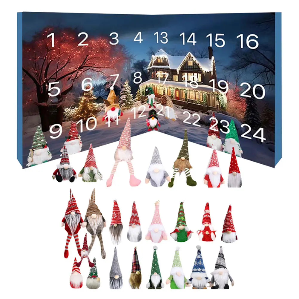 Christmas Advent Calendar | 24 Plush Gnome Figurines VexonGear